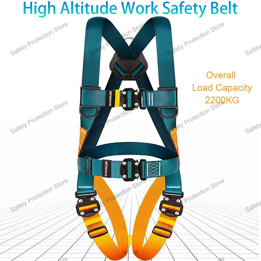 

Five-point High Altitude Work Safety Harness Full Body Safety Belt Outdoor Rock Climbing Training Construction Protect Equipment