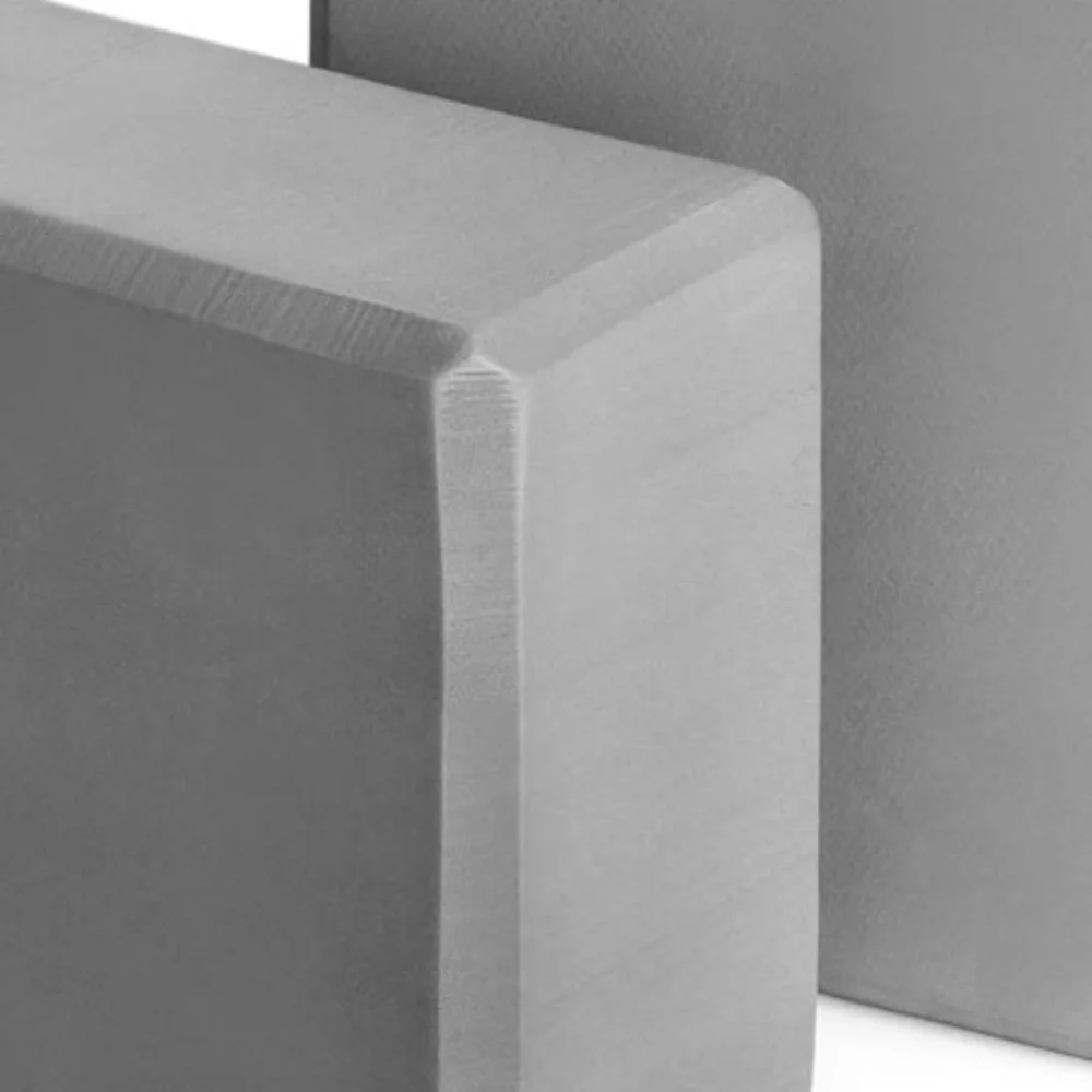 2Pcs Premium EVA Yoga Blocks Set 9x6x3 Inches Non Slip Yoga Block 2 Pack Grey Exercise Bricks For Meditation
