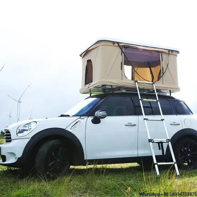 Tenda pequena do telhado do carro, Shell duro, SUV Camping