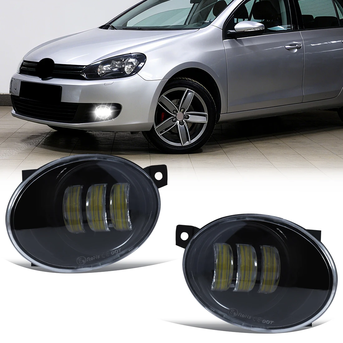 

Светодиодные противотуманные фары для VW Amarok Crafter 2012-2016 для Mercedes-Benz Sprinter 2013, автомобильные противотуманные фары, светодиодные DRL, автомобильные аксессуары