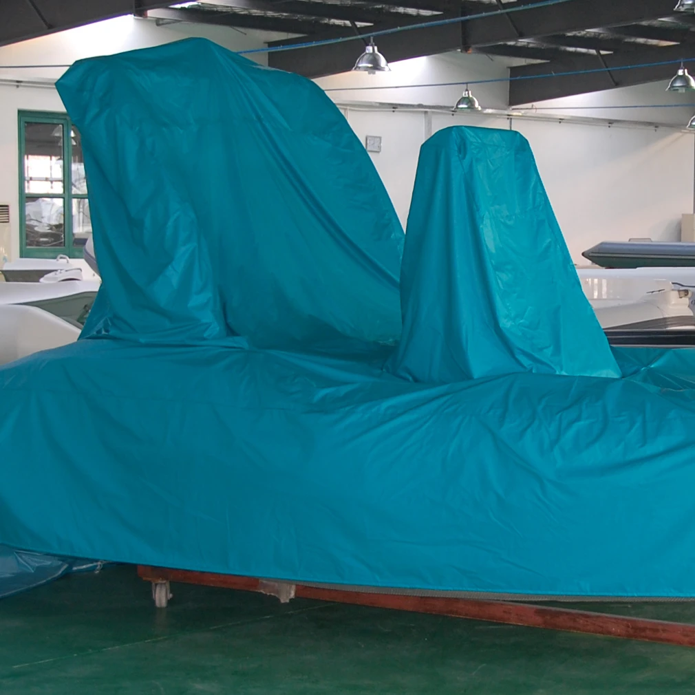 

Rilaxy Open Boat Overall Covers of Canvas Fabric to 16 FT - 17 FT RIB Inflatable Boat