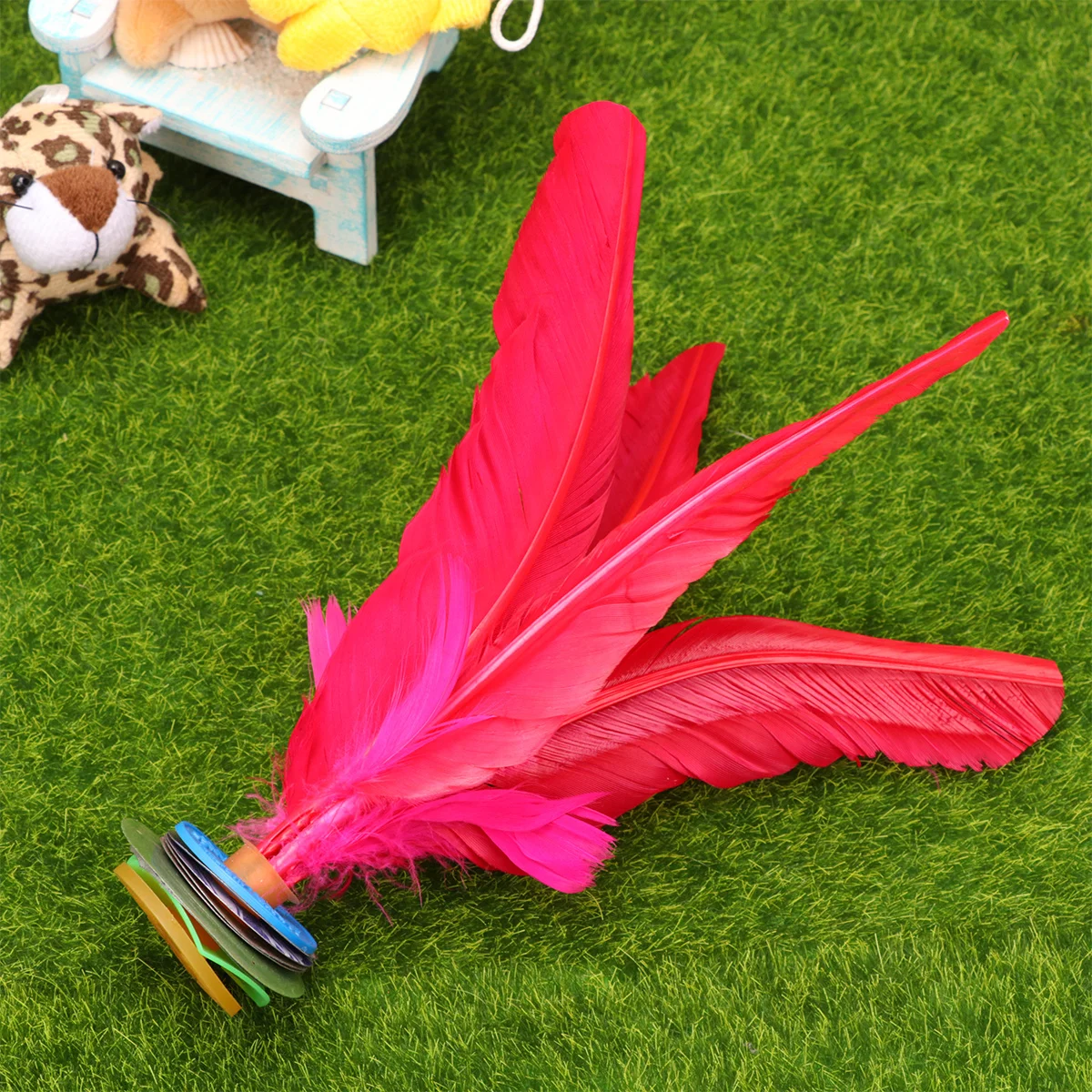 

2pcs Chicken Jianzi Funny Kick Shuttlecocks For Students Exercise Leg Muscle Strength Indoor Outdoor Game Chinese Foot