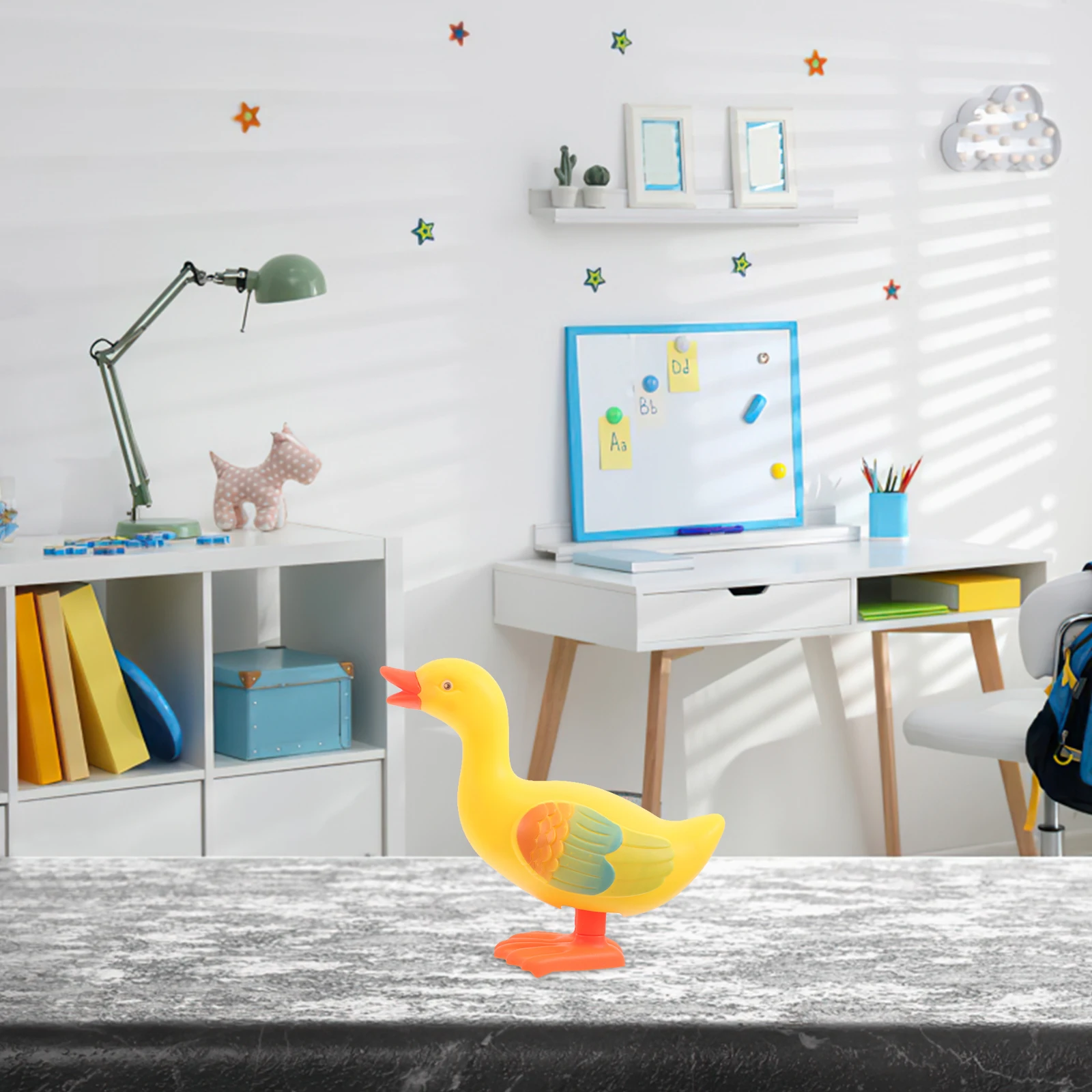 

4PCS Clockwork Toy Duck Novelty Small Plastic Toys Kids Wind Up Hopping Duck Toddler Gift Birthday Favor Spring Toys