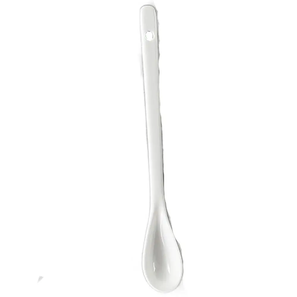 

Tea Honey Supplies Ceramic Long Handle Spoons Creative White Stirring Spoon Mini Coffee Spoon Dessert