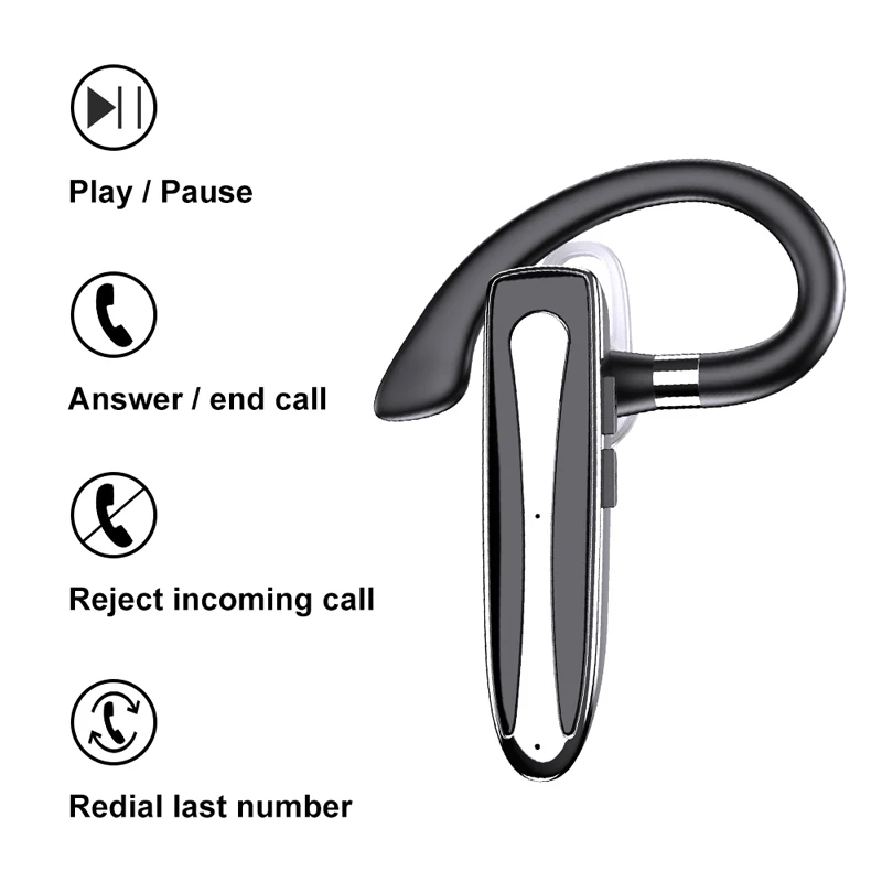 EARDECO Auriculares inalámbricos con micrófono Auriculares Bluetooth Fone De Ouvido Audifonos Con Microfono Auriculares Auriculares