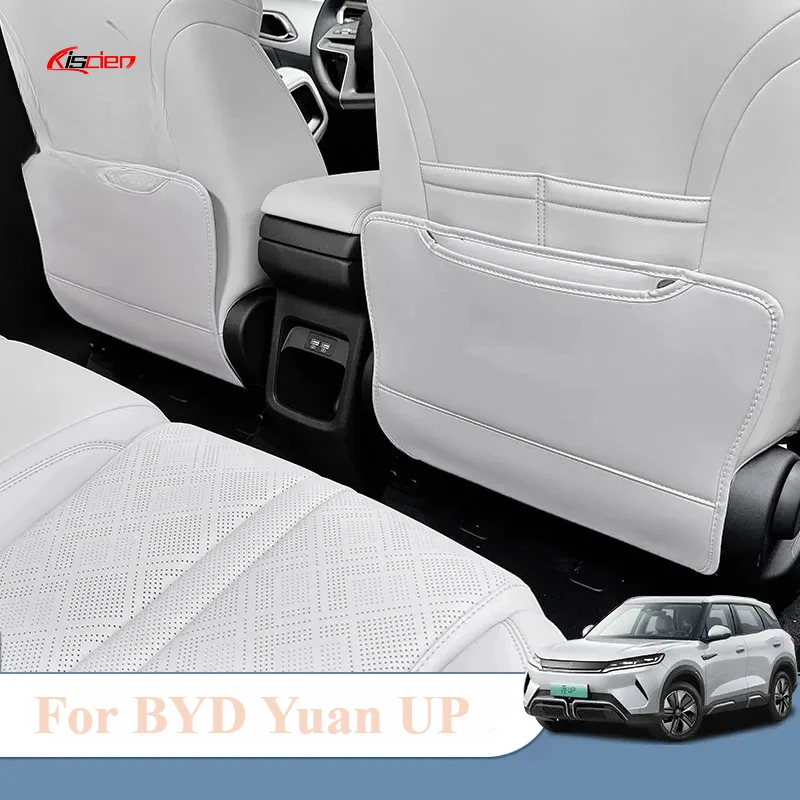 

For BYD Yuan Pro Yuan UP EV 2024 2025 Car Styling Rear Seat Anti-kick Mat Seat Back Dirt Protection Pad Cover Auto Accessories