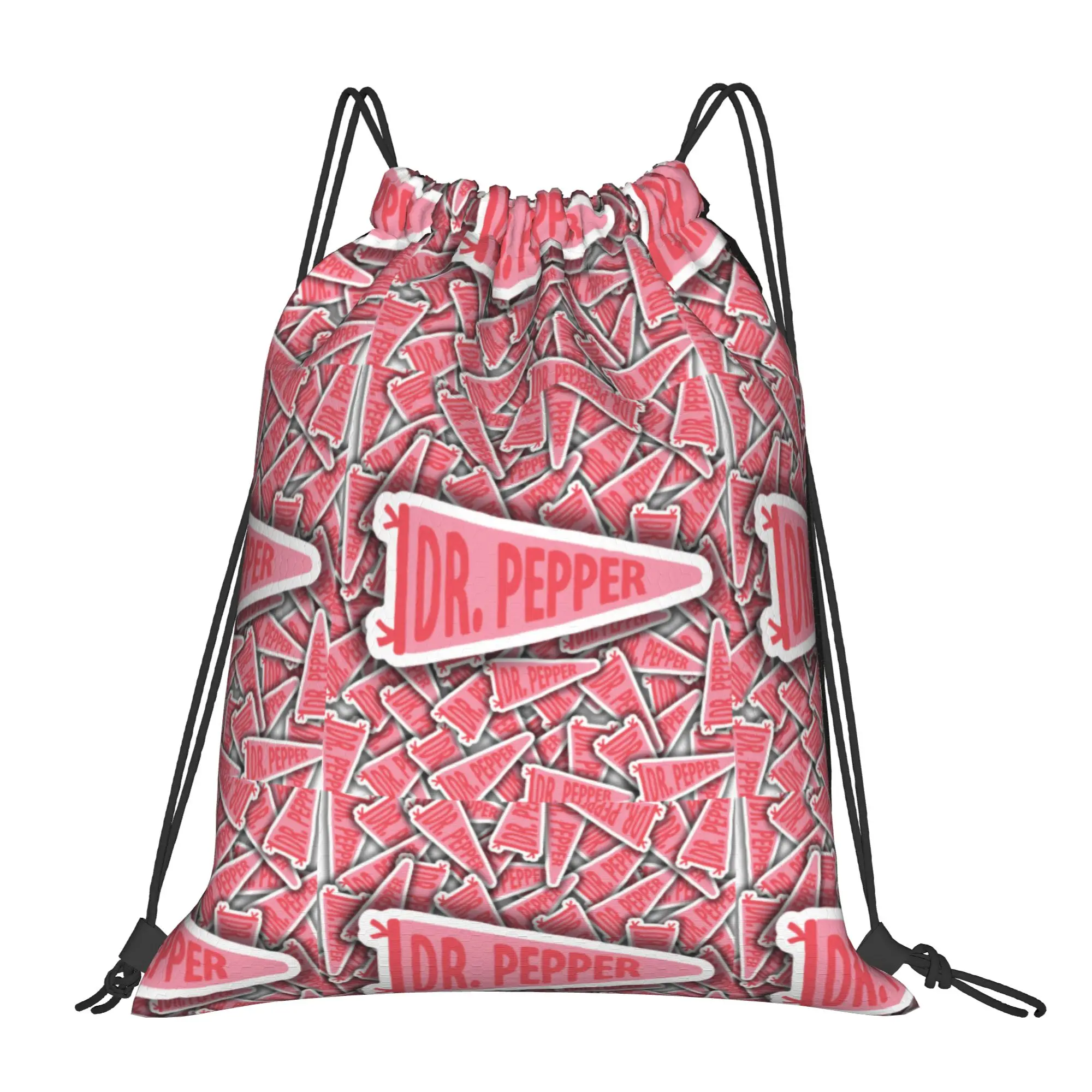 

Наклейка с логотипом Dr Pepper, портативные дорожные сумки на шнурке Dr Pepper, рюкзаки для езды на велосипеде, рюкзаки для хранения в спортзале