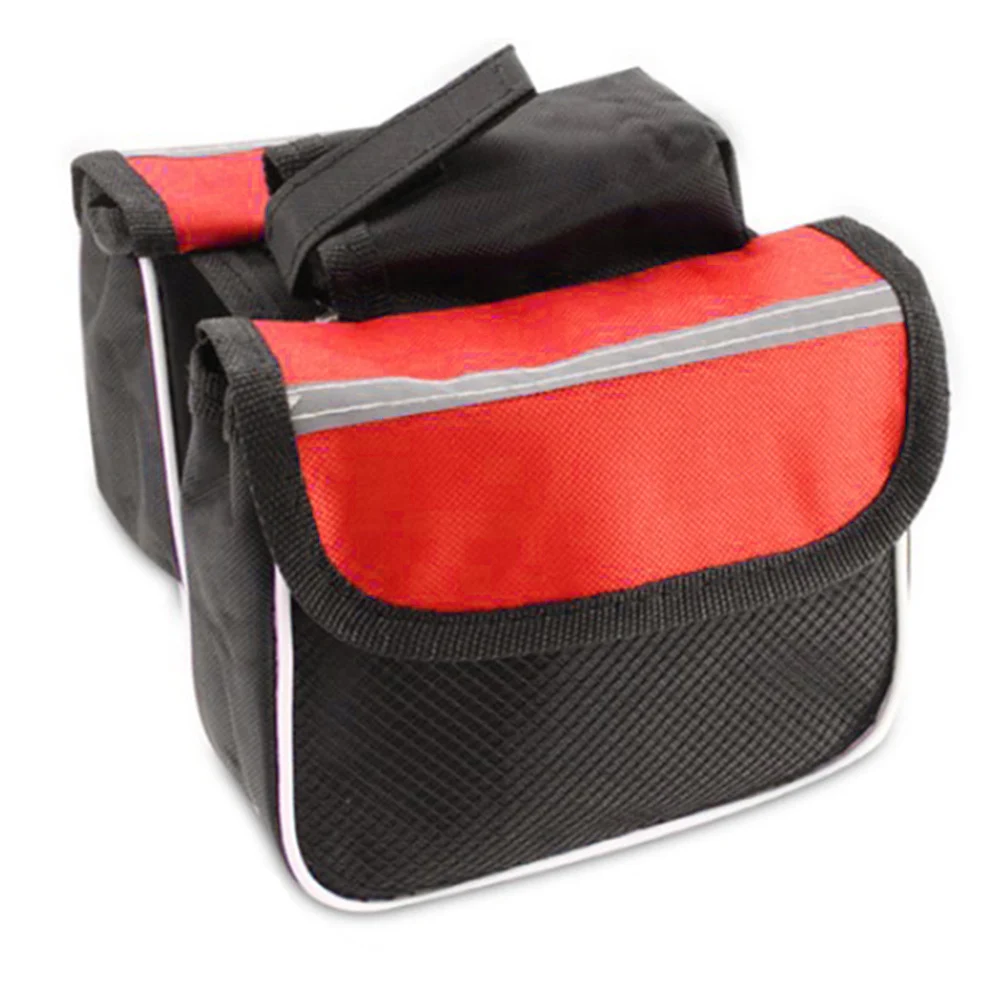 Reflective Belts Bicycle Bag Bicycle Bag Front Tube Handlebar Bicycle Bag Front Tube Handlebar Holder Phone Bag Waterproof Pouch