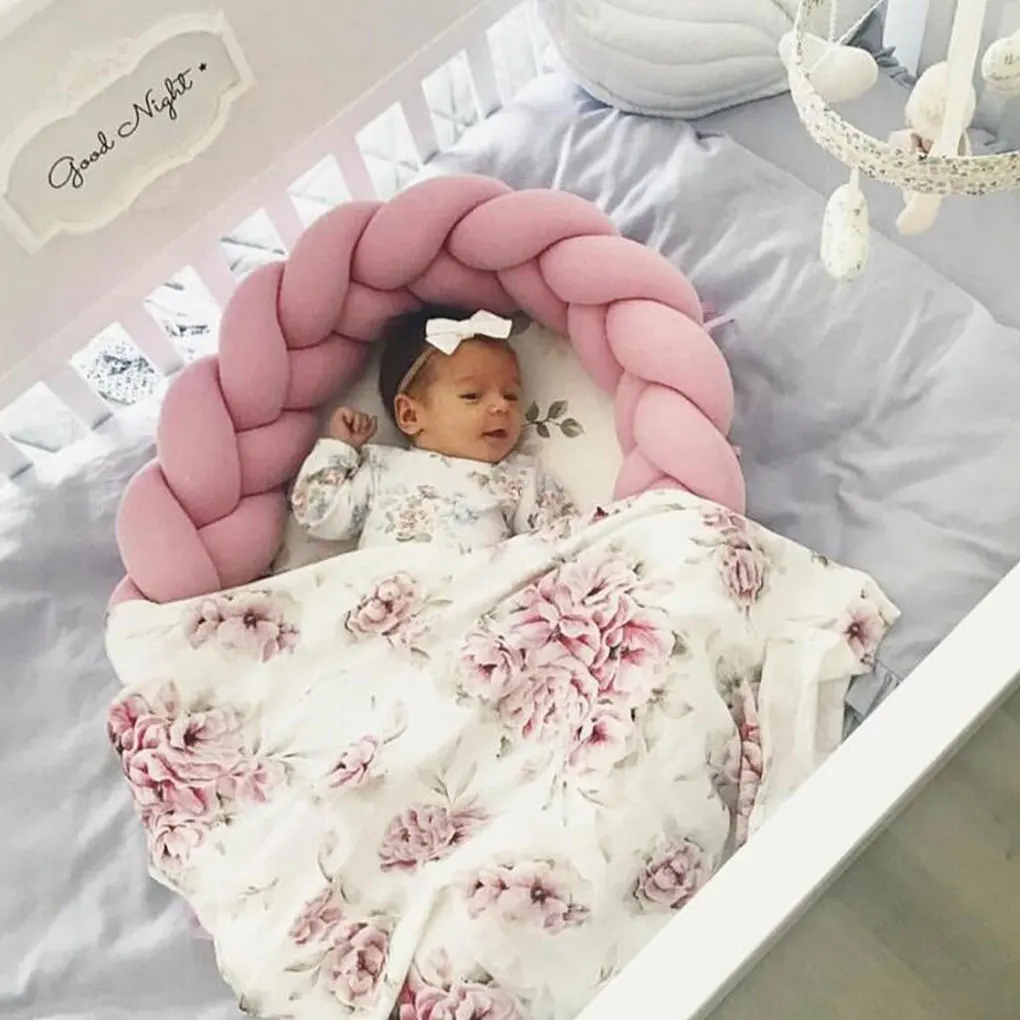 Newborn Bed Cotton Baby Sleeping Mattress Woven Removable Hand-Washable Fence Three-Dimensional Protective Bed