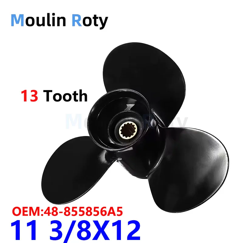 

Гребной винт 11 3/8 X 12 с 13 зубьями для лодочных моторов Mercury 30-60 л.с., артикул 48-855856A5