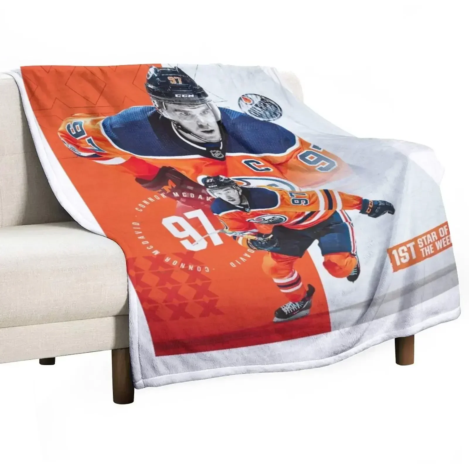 

Connor McDavid Throw Blanket christmas gifts Decorative Beds Softest Blankets