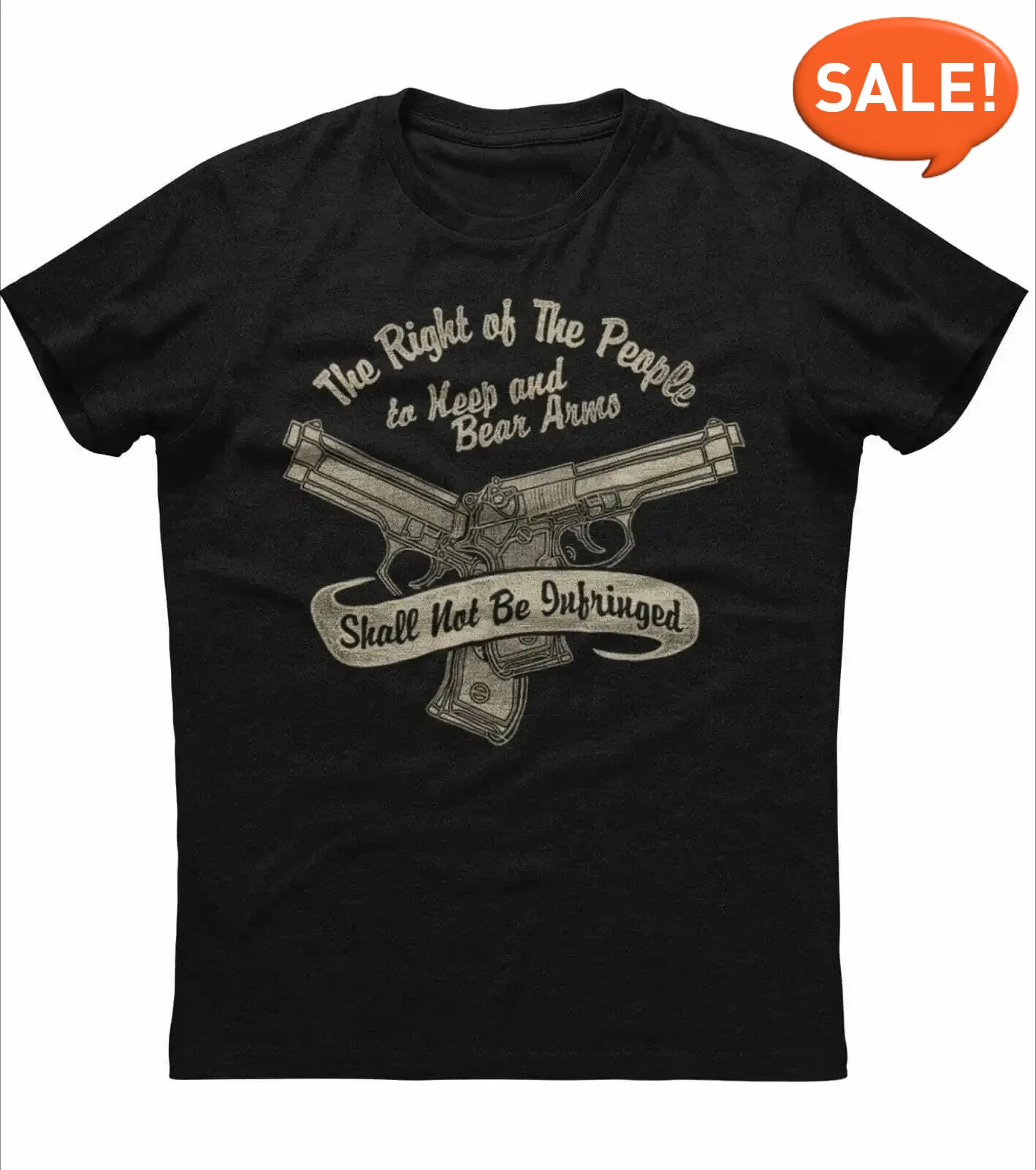 The Right To Keep And Bear Arms Shall Not Be Infringed Patriotic T-Shirt 100% Cotton O-Neck Short Sleeve Casual Mens T-shirt