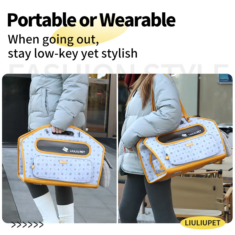 Bolsa de transporte para gatos con bandolera, ideal mascotas pequeñas - imagen 4