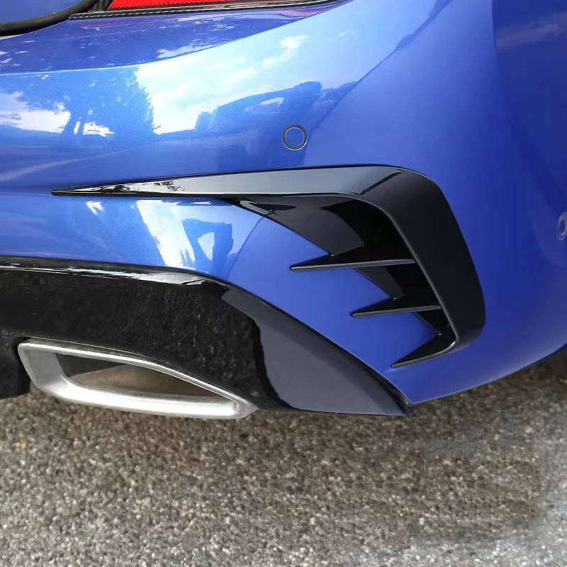 

Suitable for BMW's 3 series G20 320i 330i Rear bumper side vent rear wind blade body decoration sticker exterior modificationkit