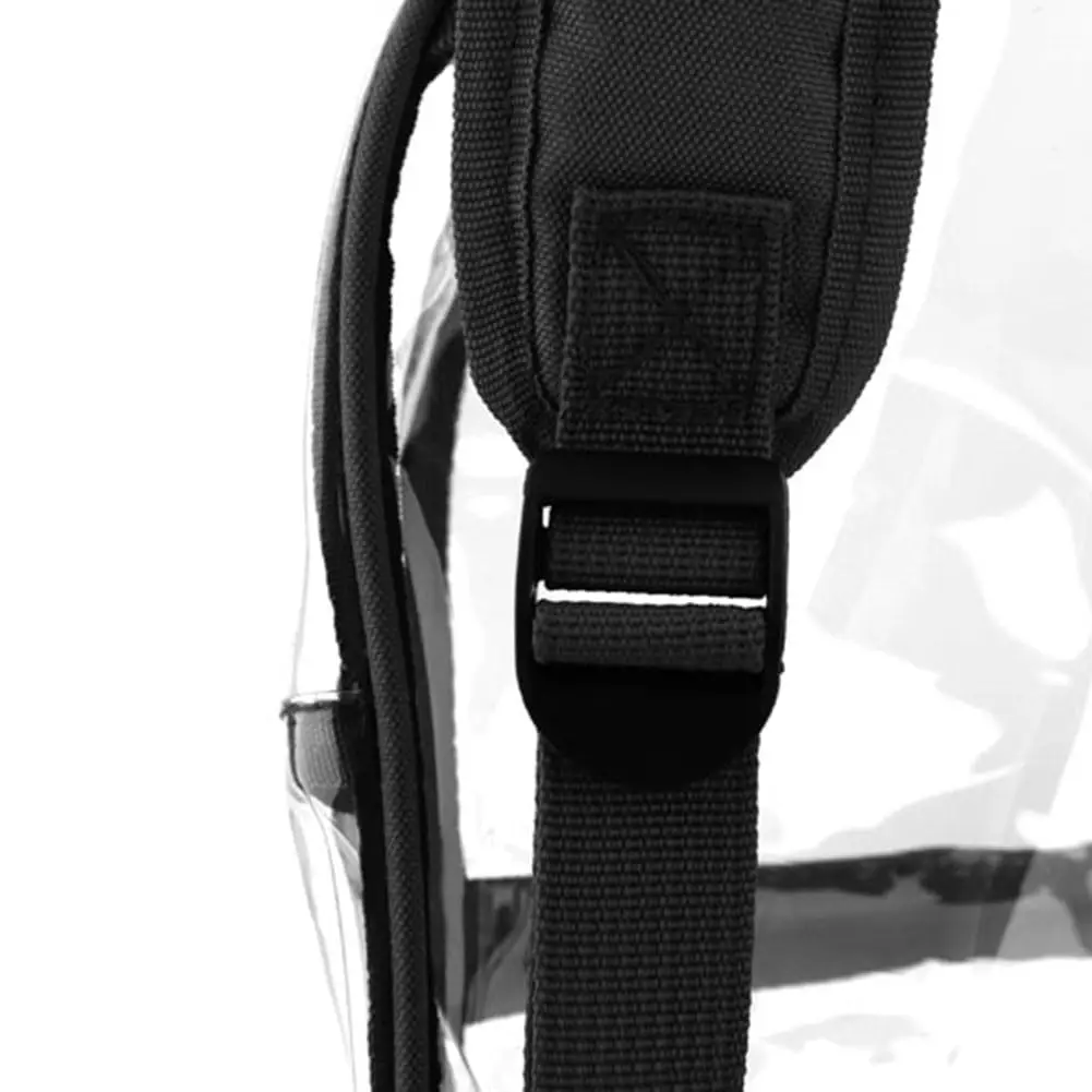 Pvc School Bag Wear-Resistant Unisex Backpack Transparent Backpack Waterproof Clear Pvc Backpack For Books Casual Travel Daily
