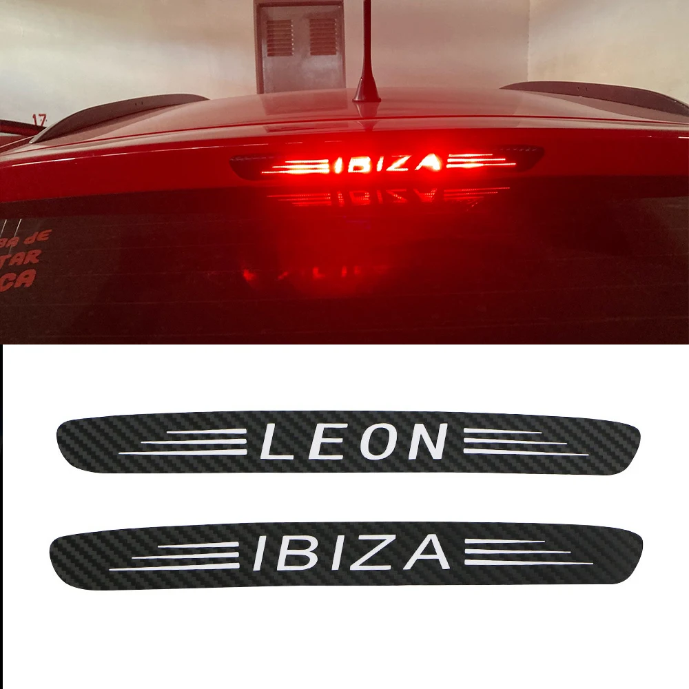 Car High Mount Stop Lamp Decal For Seat Ibiza Leon 6L 1M 2000 2001 2002 2003 2004 2005 2006 2007 Cupra CHMSL Sticker Accessories