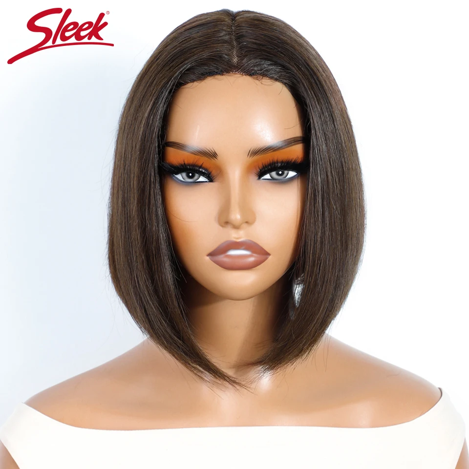 البرازيلي الدانتيل بوب الباروكات أنيق قصير الدانتيل جزء خصلات الشعر المستعار الإنسان 180% الكثافة رخيصة ريمي # 4 باروكات شعر ملونة