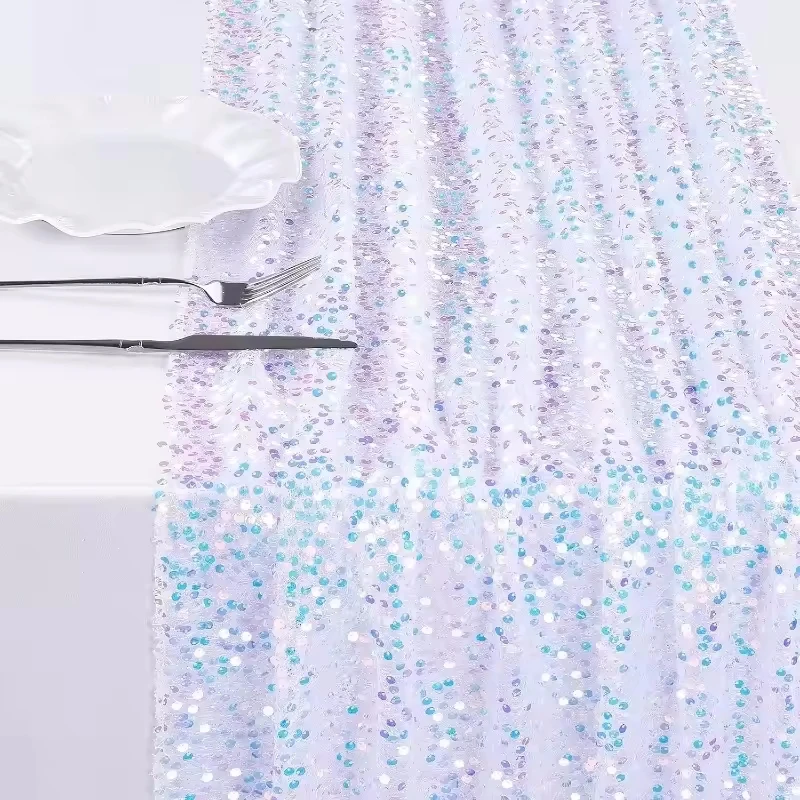 Christmas Sequin Table Runner Iridescent Table Runner Mermaid Party Table Runner for Wedding Birthday Party Decor