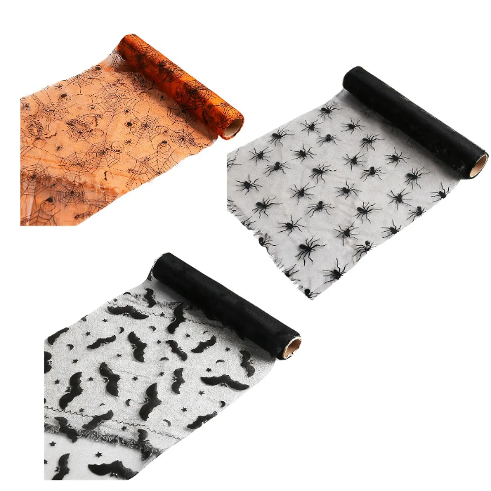 Halloween Table Runner Craft Multifunction Decorative Cover Handmade Halloween Decor Tablecloth Table Cloth for Fall Living Room