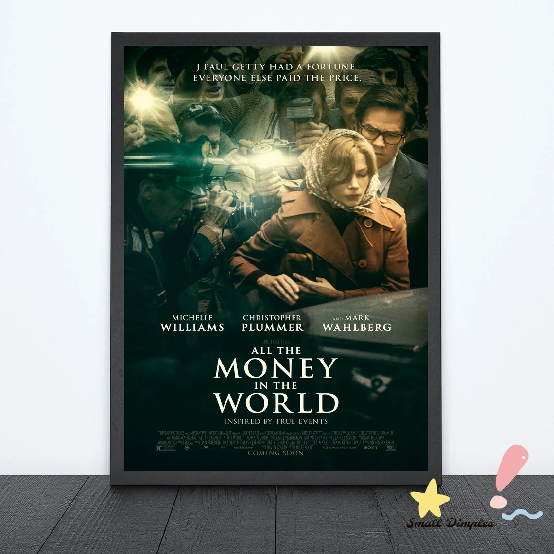 

All The Money In The World Movie Poster Canvas Art Print Home Decoration Wall Painting ( No Frame )