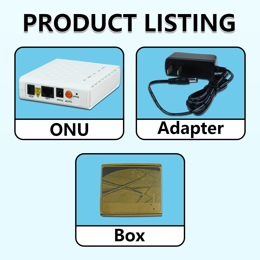 OPTFOCUS F601 GPON ONU Original New Roteador 1GE Apc Upc ONT Compatible with All ZTE HW OLT 100% Detection FTTH Tool