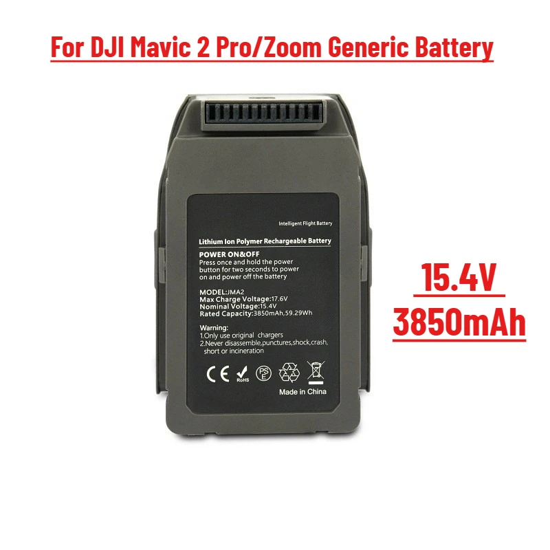 

For DJI Mavic 2 Pro/Zoom Generic Battery 15.4V 3850mAh