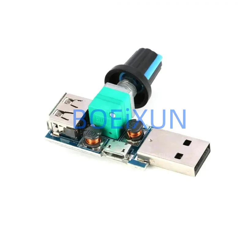 DC 5V Micro USB Fan Governor Wind Speed Controller Air Volume Regulator Cooling Mute Multifunction Noise Reduction Switch Module