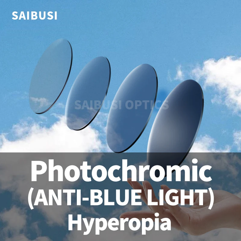 

1.56 1.61 1.67 1.74 Photochromic Prescription Presbyopia Anti-blue customized lenses outdoor astigmatism lens