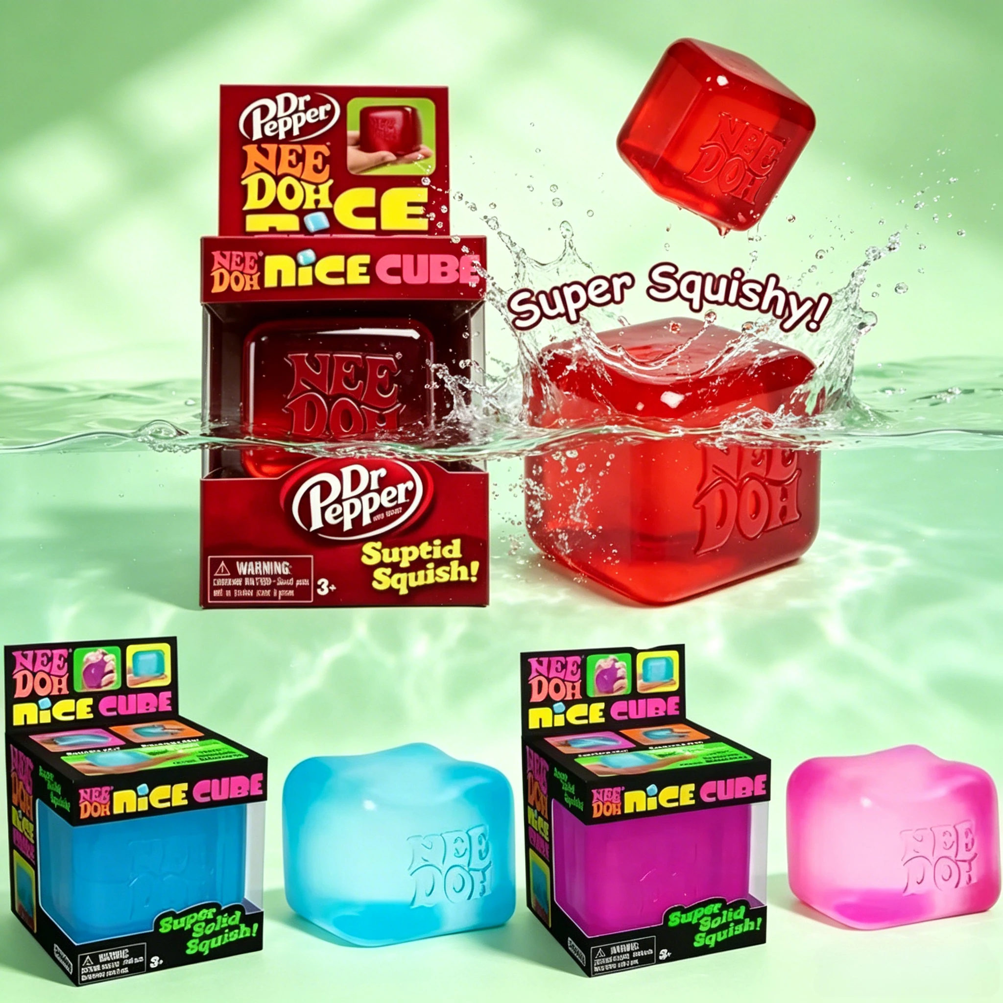 

Hot Schylling Nee-Doh Gumdrop Soft Sensory Fidget Toy Collectible Stress Balls Assorted Colors 1 Pack Squeeze Toy Blind Box