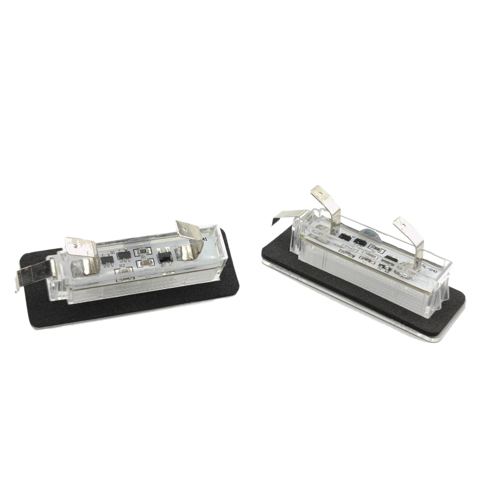 Clear 2Pcs Car LED License Plate Tag Lamp For Benz Smart Fortwo Coupe Convertible 450 451 W450 W453 LED License Plate Light