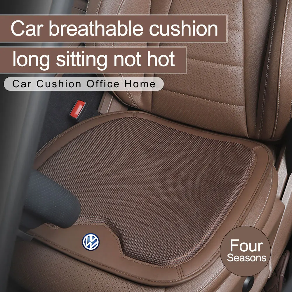 Summer Car Seat Cover Breathable Four Seasons Car Seat Cushion Protector Pad Front Pad Fit for Volkswagen Jetta Golf Beetle GTI