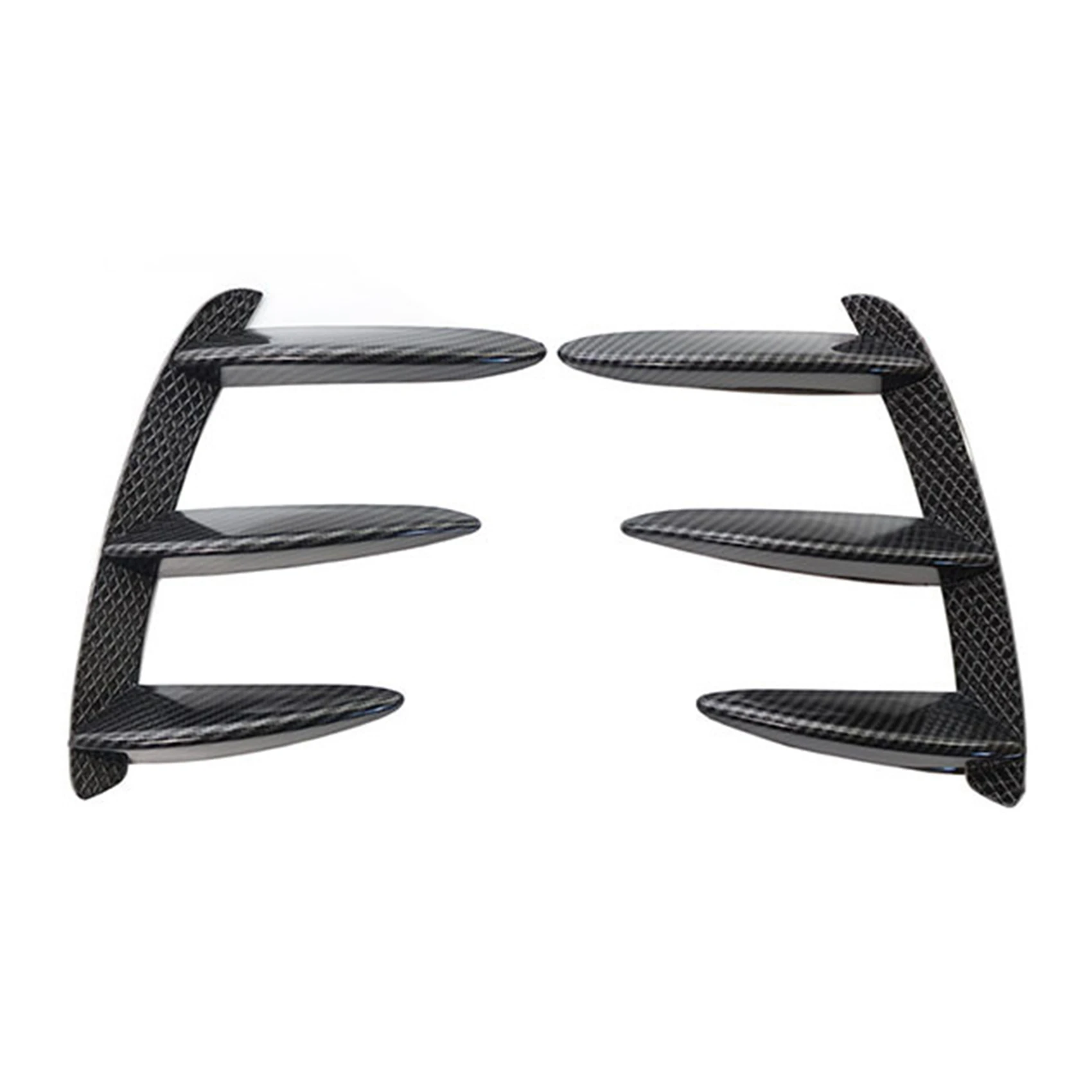 Carbon Fiber Rear Bumper Lip Spoiler Canards Vents for Mercedes Benz W176 A200 A250 A45 AMG Car Accessories