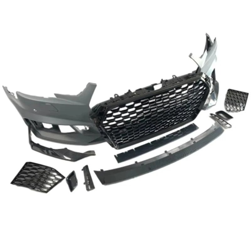 STLF RS4 Front Bumper Body Kits A4 B9 Upgrade Facelift Full Wide Body Kit Replacement Bodykit for Audis A4 B9 16 17 18 19 - view 5