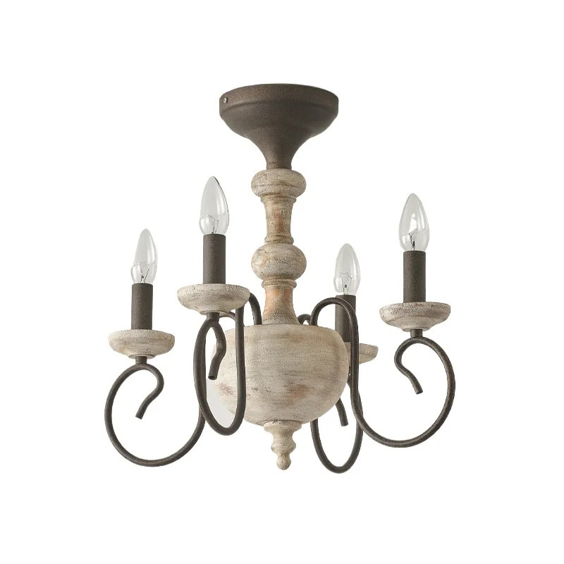 

Wood ceiling lamp, living room master, chandelier, American modern simple lamps, bedroom room, retro style