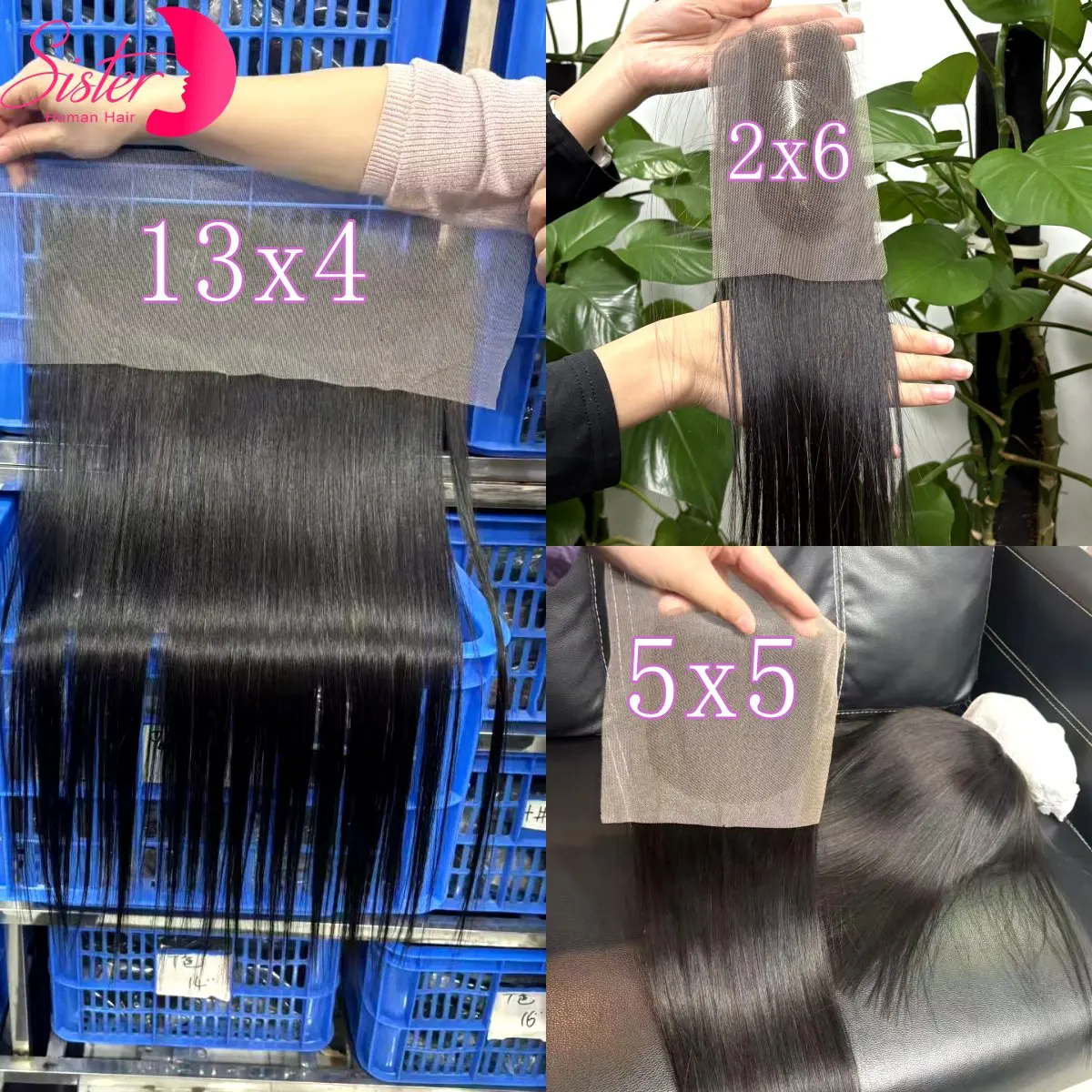 

24 26-дюймовые прямые 13X4 кружевные фронтальные только 4x4 5X5 натуральные кружевные застежки предварительно выщипанные швейцарские прозрачные кружева 100% человеческие волосы Remy