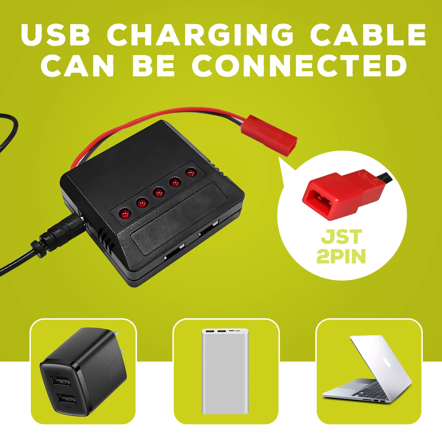 5 個 3.7V 1200mAh 30C JST プラグ Lipo バッテリー 5-in-1 充電器付き MJX T04 T05 T25 X900 X9TW V2400HD V2450FPV V2450GPS RC ドローン用