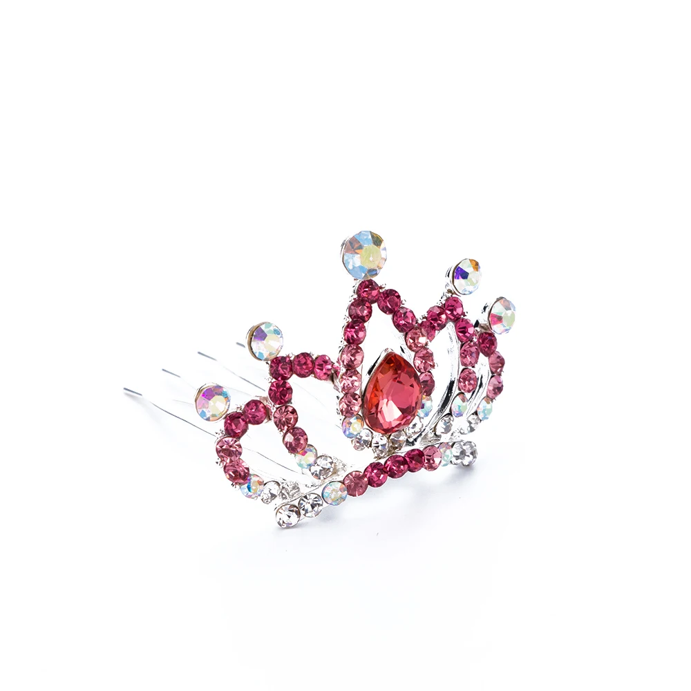 

Mini Cute Hairclip for Girls Gift Hairpin Wedding Jewelry Hair Jewelry Tiara Crown Hair Comb Flower Crystal Rhinestone