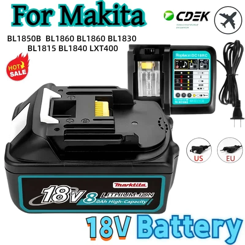 

For Makita DDF487 DTW190 12Ah18V Rechargeable Battery, Replaceable LED Lithium-ion battery DTD173 DTW700 DGA404 for Makita tool