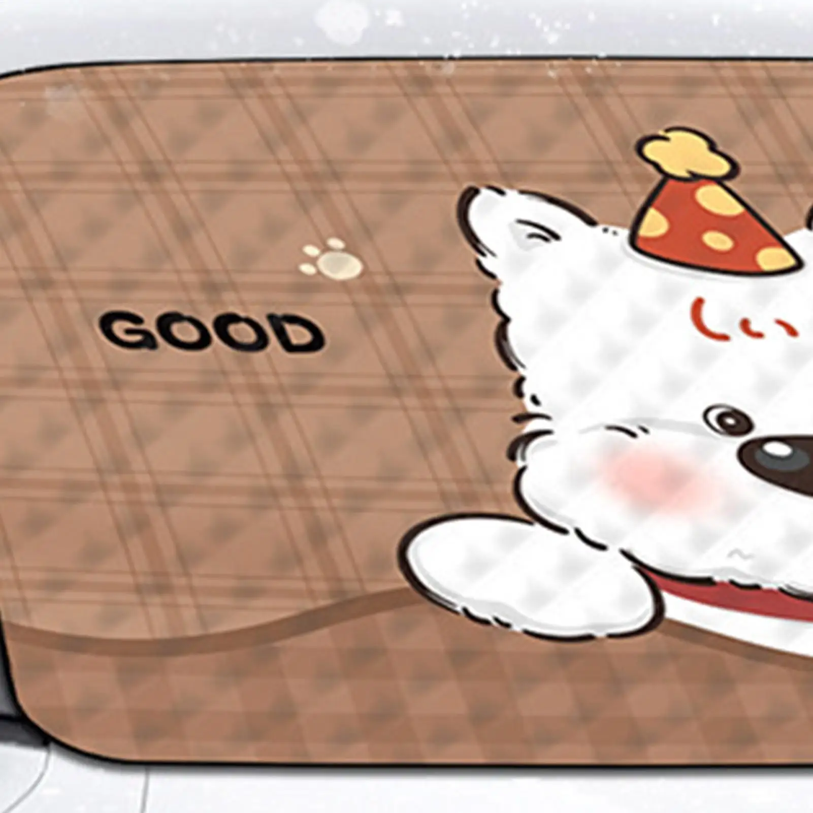 

Windshield Frost Cover 77x36inch All-Weather Waterproof Cute Cartoon Sunshade Winter Windshield Cover Blanket For SUV Car