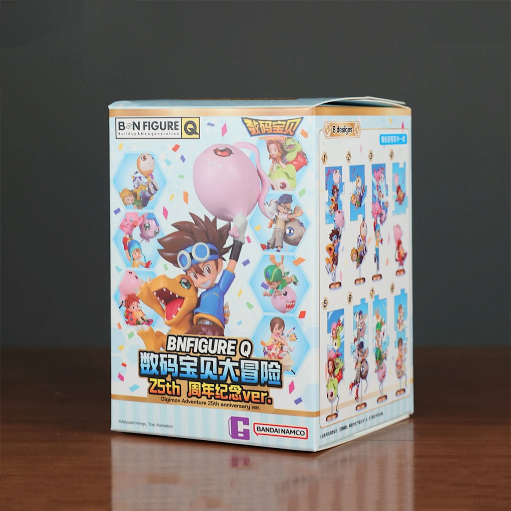 Anime Kawaii Cartoon Digimon Ballon Avontuur 25e Verjaardag Agumon Gabumon Willekeurige Bevestiging Figuur Ornamenten Gift
