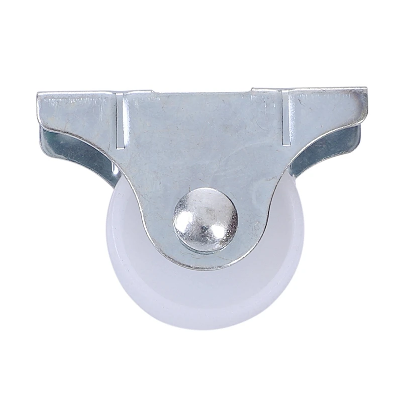32 Pcs White Plastic 25Mm Diameter Furniture Replacement Caster Wheel