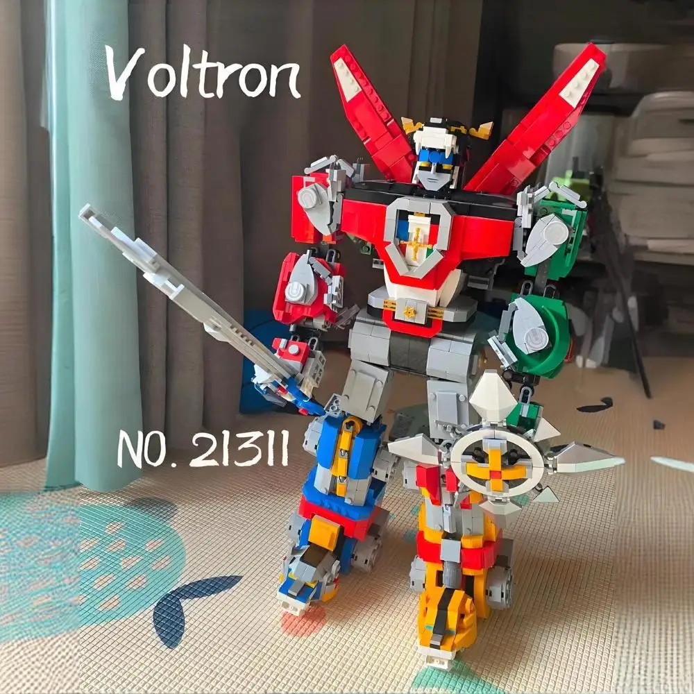 Voltron Deformable Model Toy Bricks Defender of the Universe Building Blocks Christmas Birthday Gift Compatible 21311 5 in 1