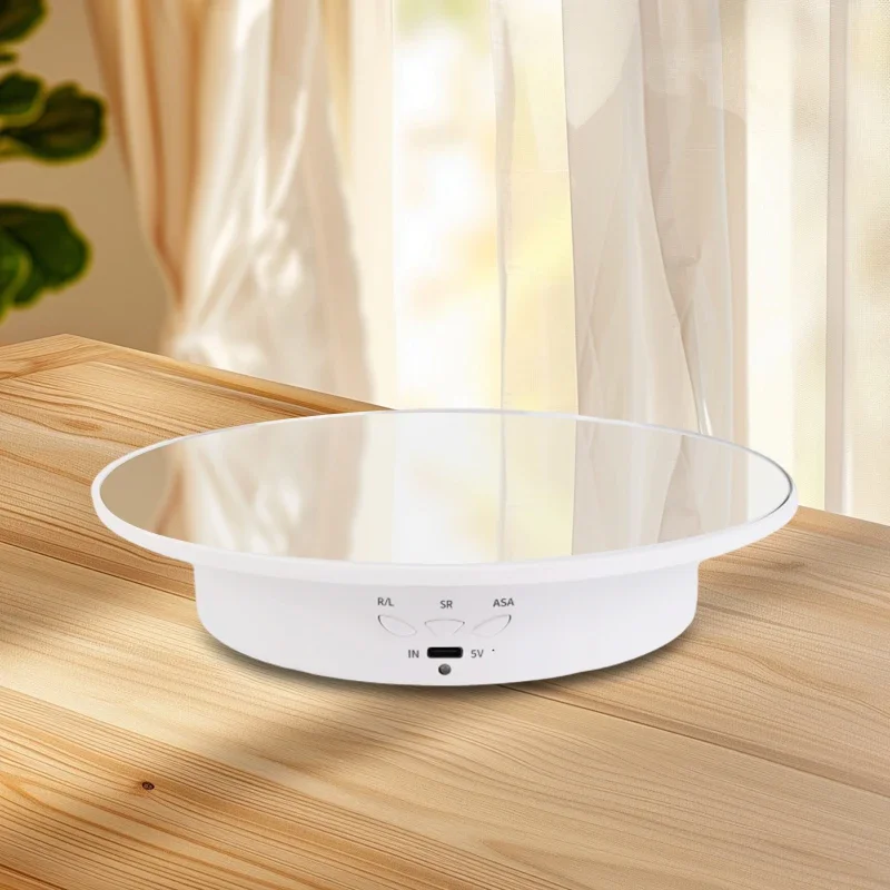360 Degree Electric Rotating Display Stand Jewelry Show Holder 20cm Turntable for Product Display Photography Video Shooting