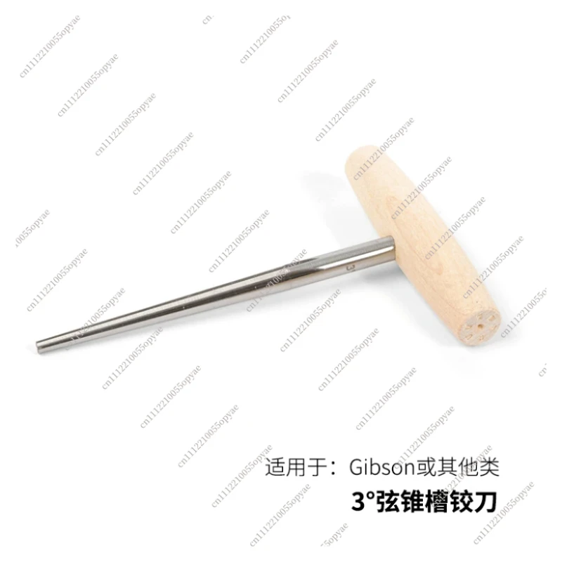 Guitar Bridge Reaming Tool 3° 5° Harp Code String Peg Hole Chamfering Repair Tool for Acoustic Guitar Maintenance