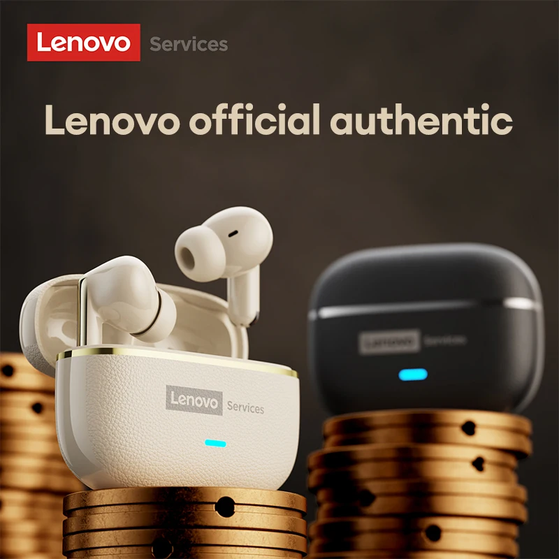لينوفو LE208 سماعة لاسلكية تعمل بالبلوتوث 6.0 سماعات جلدية HiFi ضياع الصوت الحد من الضوضاء سماعة الكمون المنخفض سماعات أذن للألعاب