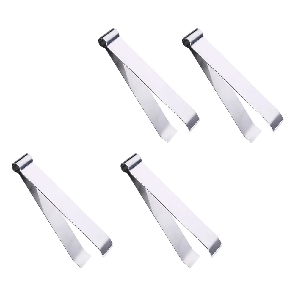

4Pcs Wool Puller Stainless Steel Food Tweezers Compact Design Fish Bone Remover Chicken Hair Plucker Goose Tool Kitchen