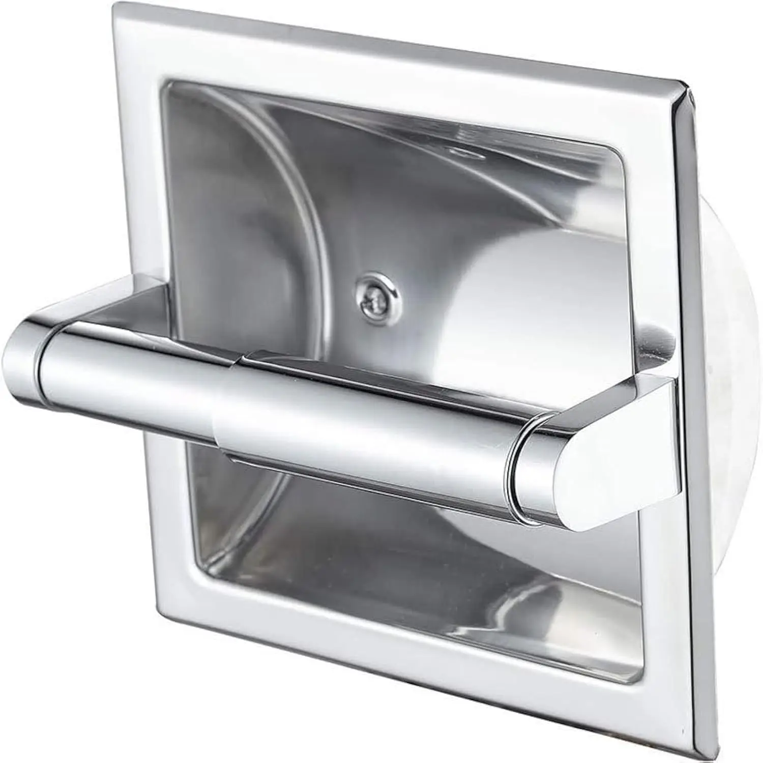 

Wall Mounted Toilet Paper Holder, Recessed Toilet Paper Holder, Space Saving Design, Stainless Steel Paper Towel Dispenser