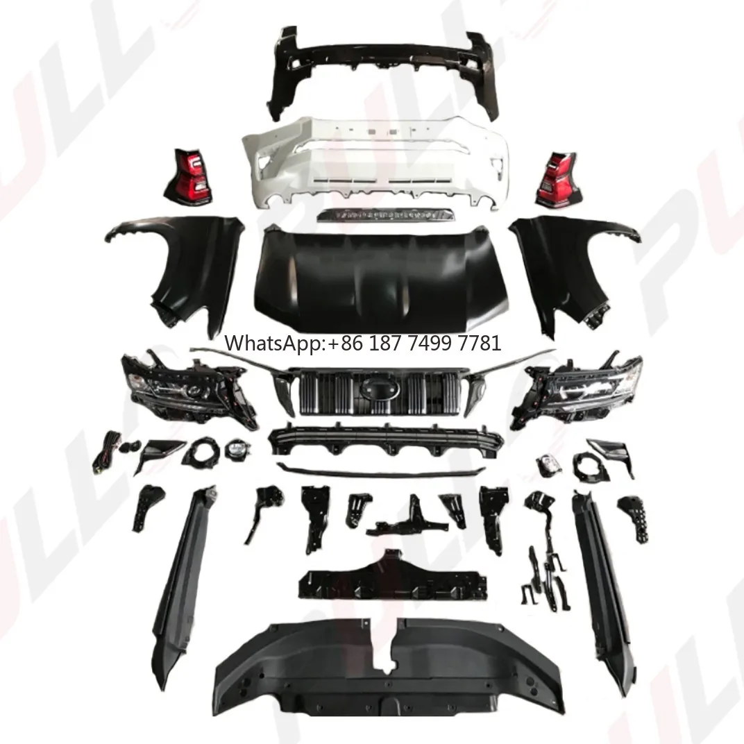 

High Quality BodyKit for . . FJ150 2010-2017 Update to 2018 with Front and Rear Bumper Assembly Grille Hood