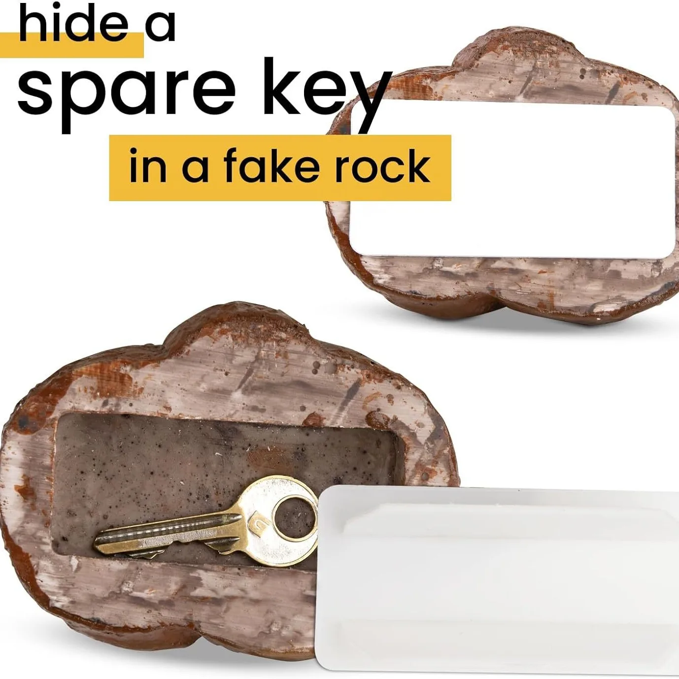 Boîte de Rangement Cachée en Forme de Caca, Accessoire de SecExamen pour Décoration de Jardin, Cour et Prairie