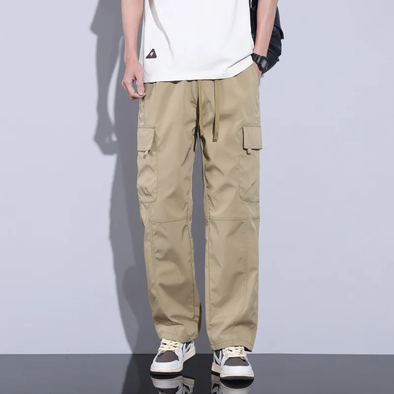 

American Fashion Handsome Trousers Casual and Fashionable Internet Celebrity Design Man Pants Sweatpants Cargo Men's Clothing